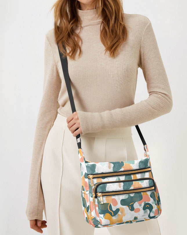 Step into Shapes Multi - pocket Crossbody Bag - Sola Shoe