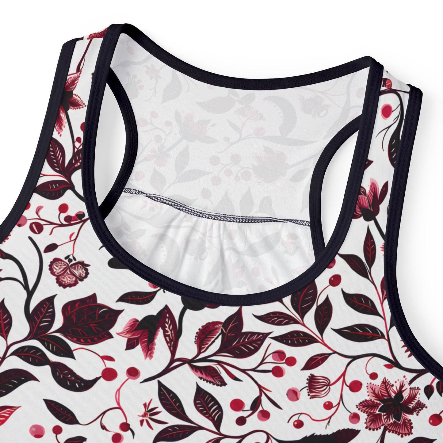 Tank Top Burgundy Flower - Sola Shoe