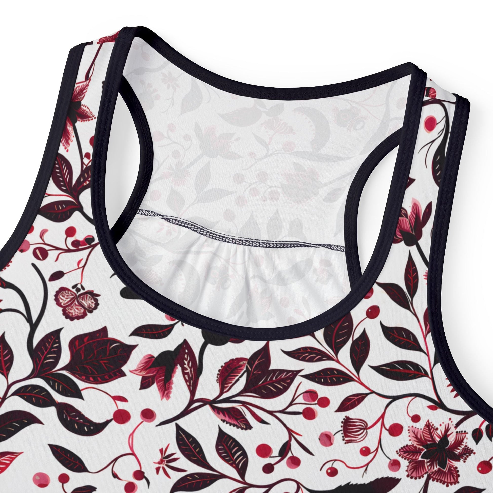 Tank Top Burgundy Flower - Sola Shoe