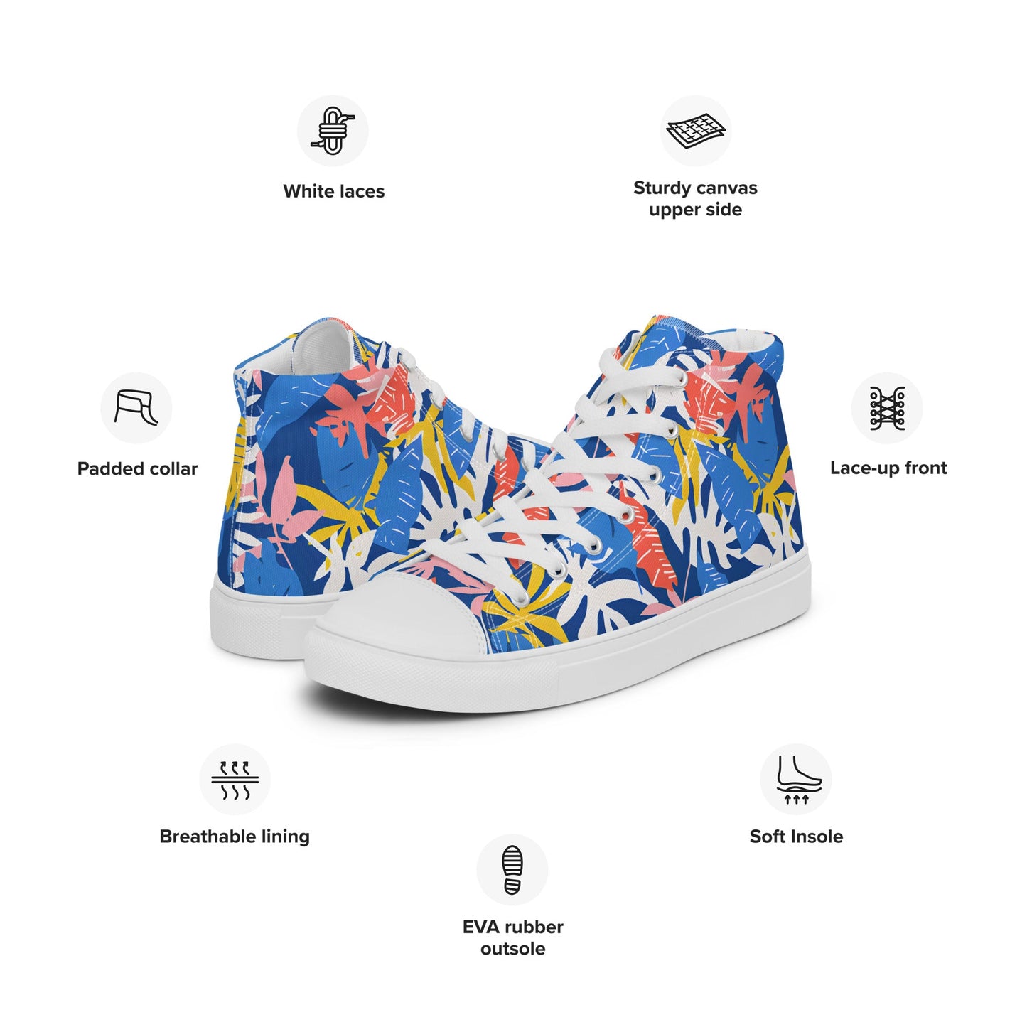Tropical Storm high top shoes - Sola Shoe