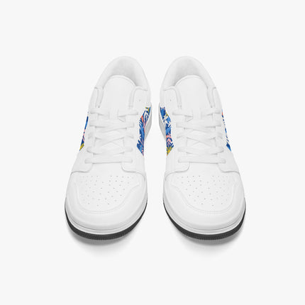 Tropical Storm Low - Top Leather Sneakers - Sola Shoe