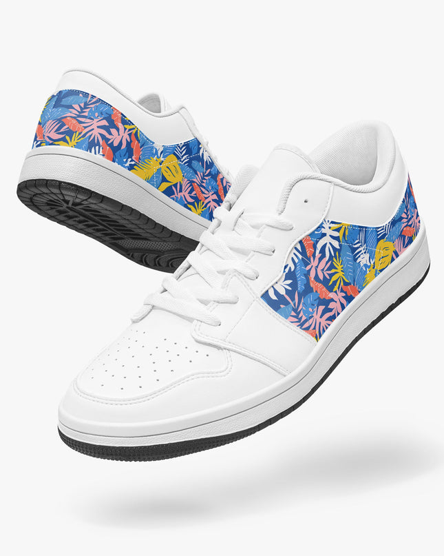 Tropical Storm Low - Top Leather Sneakers - Sola Shoe