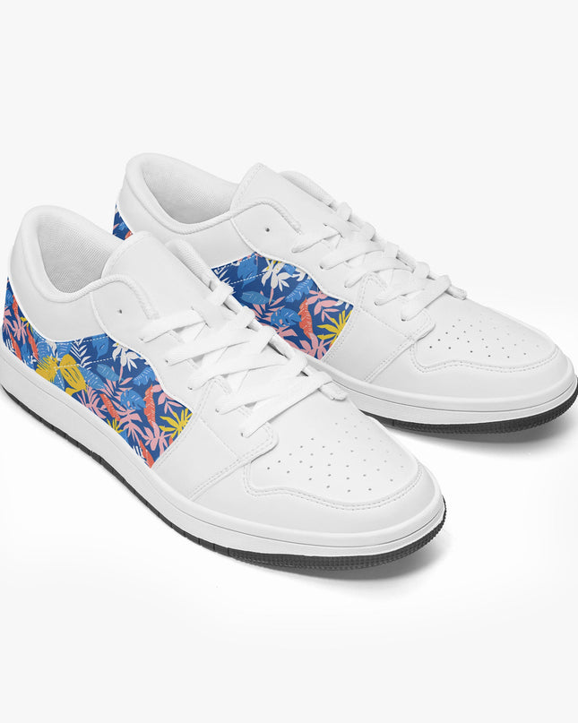 Tropical Storm Low - Top Leather Sneakers - Sola Shoe