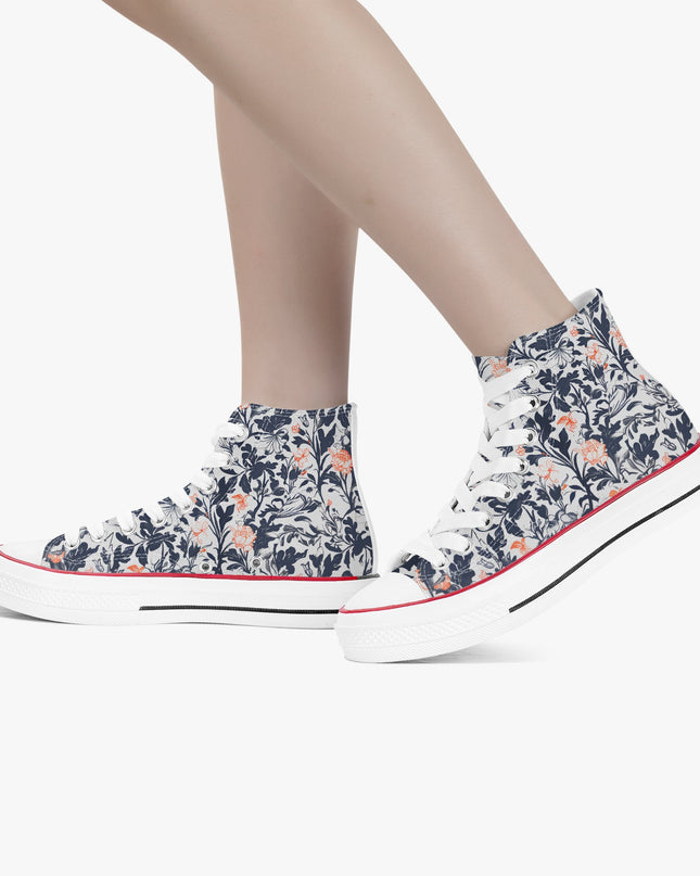 Victorian Poetry High - Top Shoes - Sola Shoe