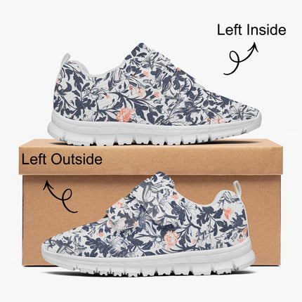 Victorian Poetry Kids Lightweight Velcro Sneaker - Sola Shoe
