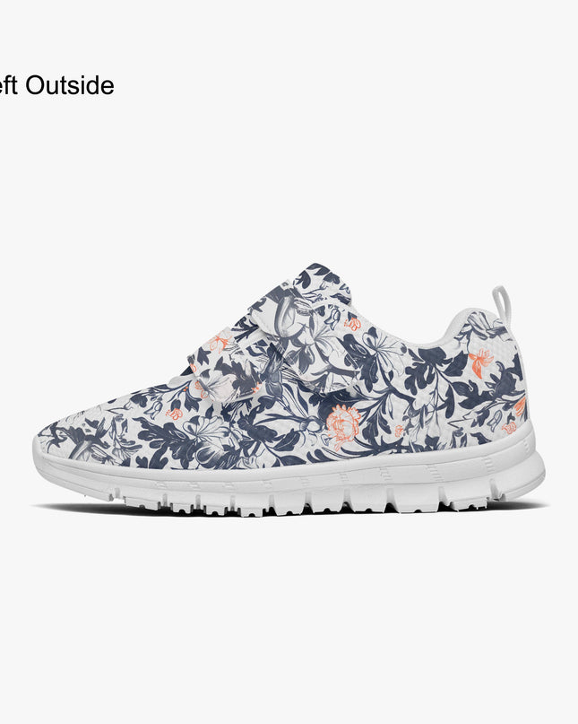 Victorian Poetry Kids Lightweight Velcro Sneaker - Sola Shoe