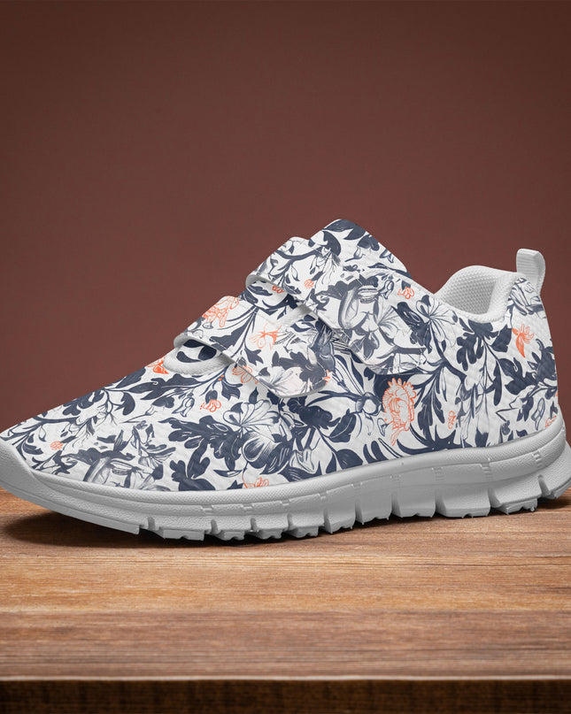 Victorian Poetry Kids Lightweight Velcro Sneaker - Sola Shoe