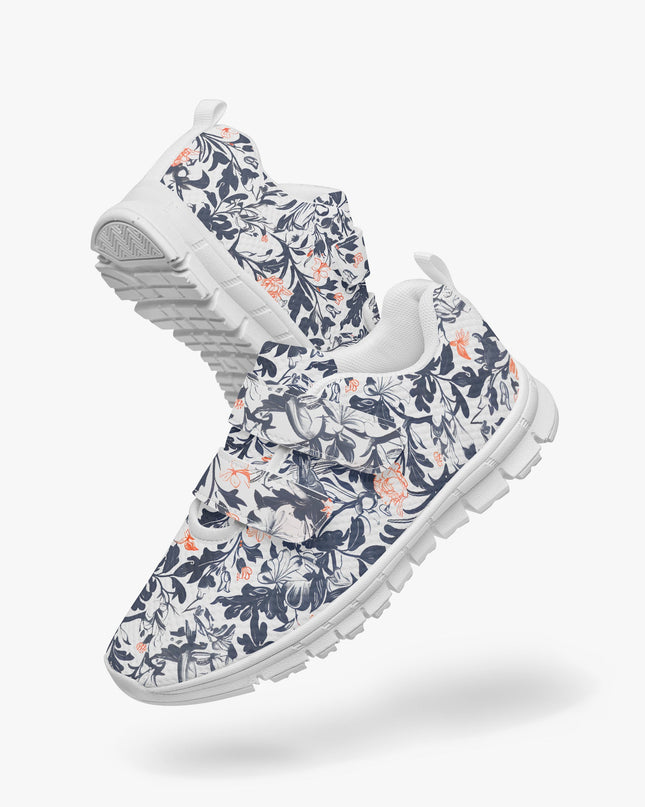 Victorian Poetry Kids Lightweight Velcro Sneaker - Sola Shoe