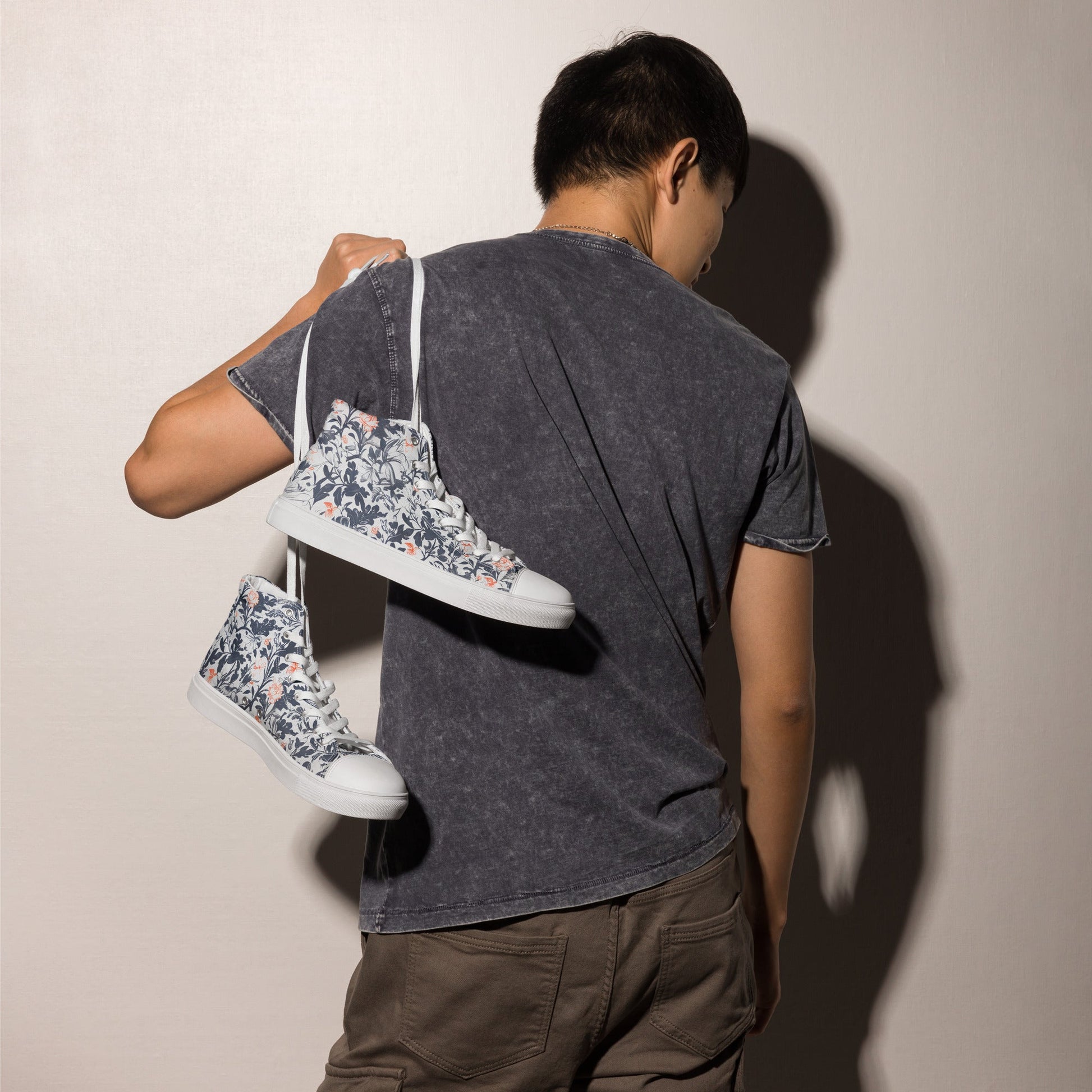 Victorian Poetry Men’s high top shoes - Sola Shoe