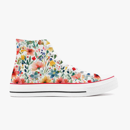 Wild Flower High - Top Shoes - Sola Shoe