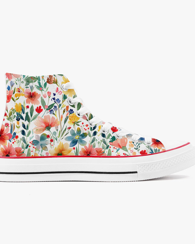 Wild Flower High - Top Shoes - Sola Shoe