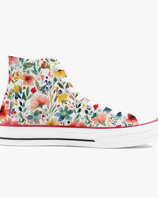Wild Flower High - Top Shoes - Sola Shoe