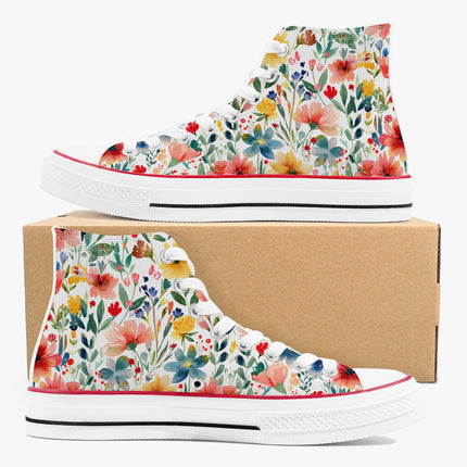 Wild Flower High - Top Shoes - Sola Shoe