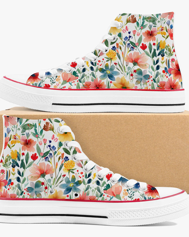 Wild Flower High - Top Shoes - Sola Shoe