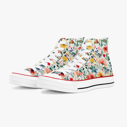 Wild Flower High - Top Shoes - Sola Shoe