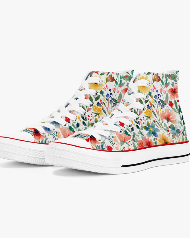 Wild Flower High - Top Shoes - Sola Shoe