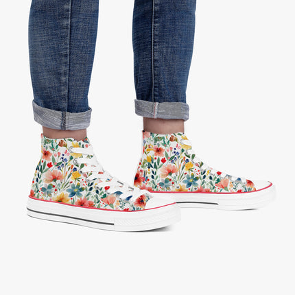 Wild Flower High - Top Shoes - Sola Shoe
