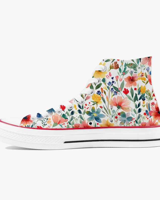 Wild Flower High - Top Shoes - Sola Shoe