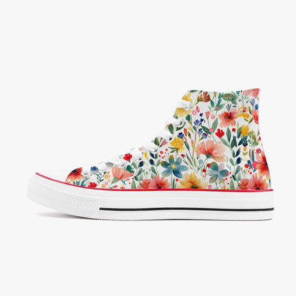 Wild Flower High - Top Shoes - Sola Shoe
