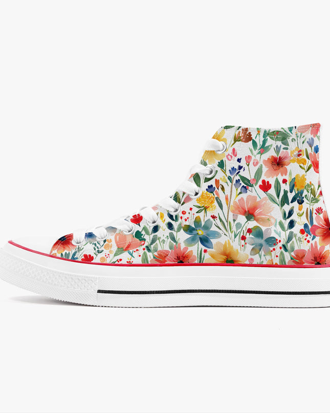 Wild Flower High - Top Shoes - Sola Shoe