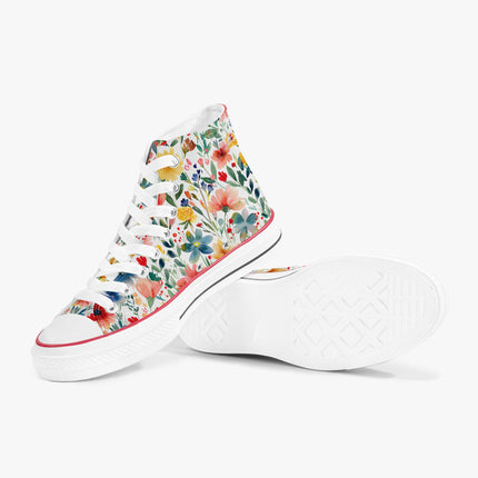 Wild Flower High - Top Shoes - Sola Shoe