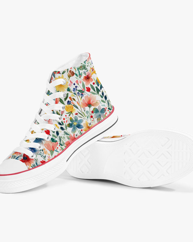 Wild Flower High - Top Shoes - Sola Shoe