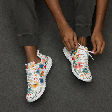 Wild Flowers Men’s athletic shoes - Sola Shoe