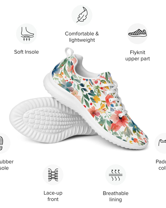 Wild Flowers Men’s athletic shoes - Sola Shoe