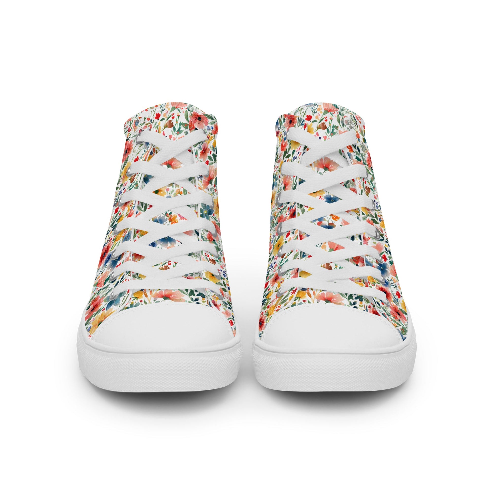 Wild Flowers Men’s high top shoes - Sola Shoe