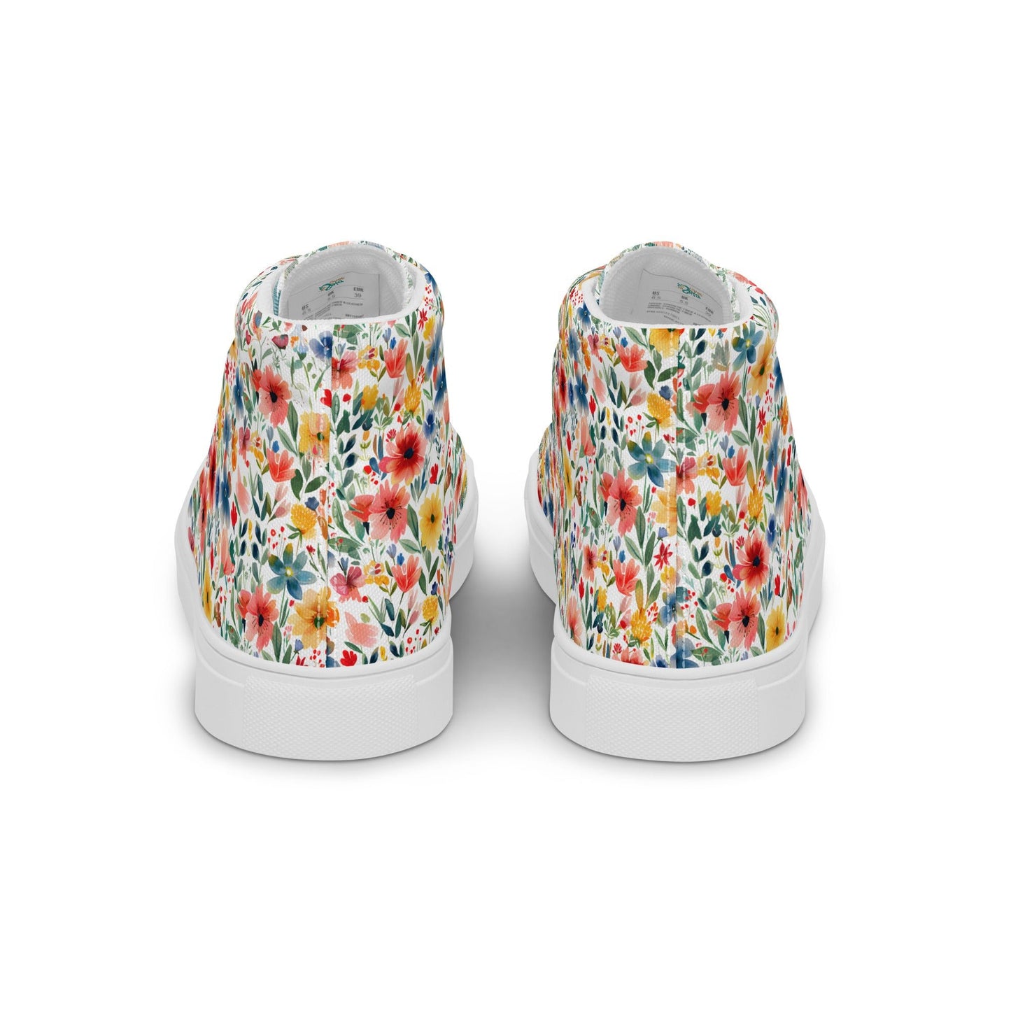 Wild Flowers Men’s high top shoes - Sola Shoe